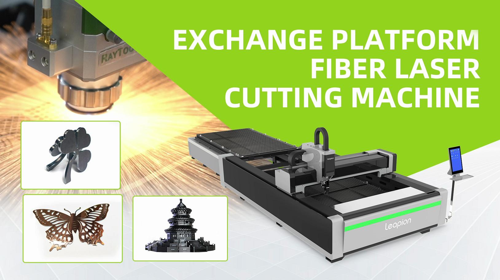 Plataforma Leapion Exchange Máquina de corte a laser de fibra