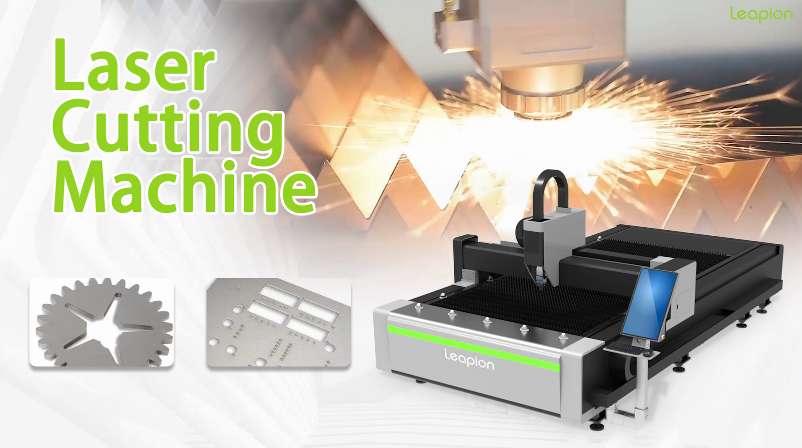 Máquina de corte a laser de fibra Leapion 3015E para aço inoxidável