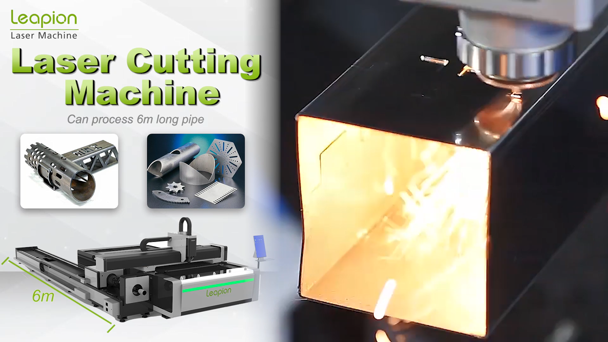 Leapion máquina de corte a laser de fibra profissional para tubo