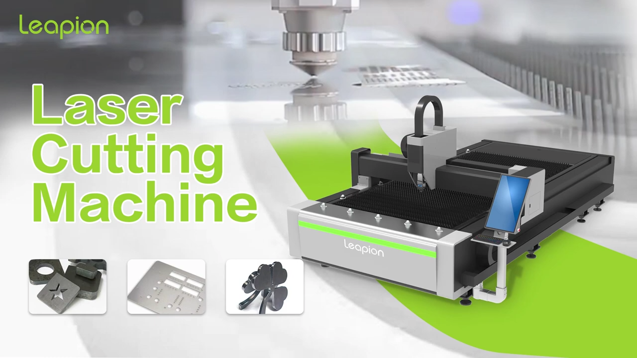 Máquina de corte a laser de fibra da marca Leapion para metal