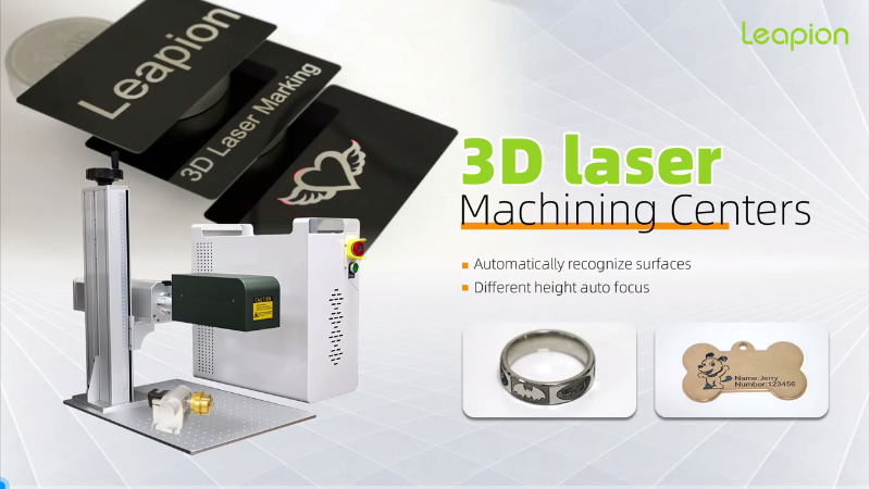 Máquina de marcação a laser de fibra 3D Leapion