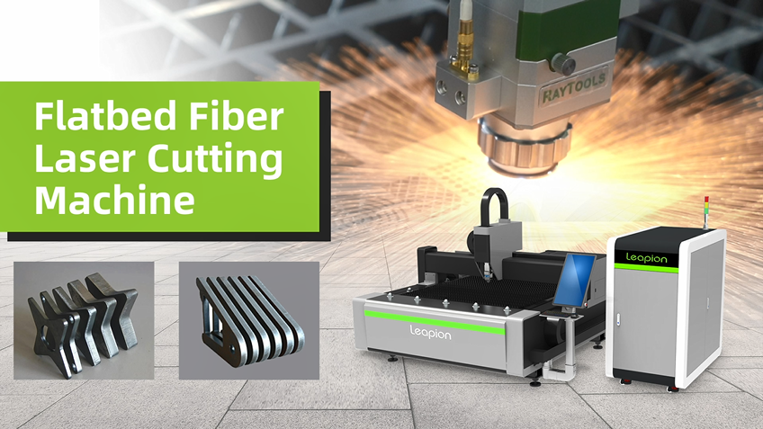 A máquina de corte a laser de fibra 3015H Leapion de alta potência corta várias formas e materiais