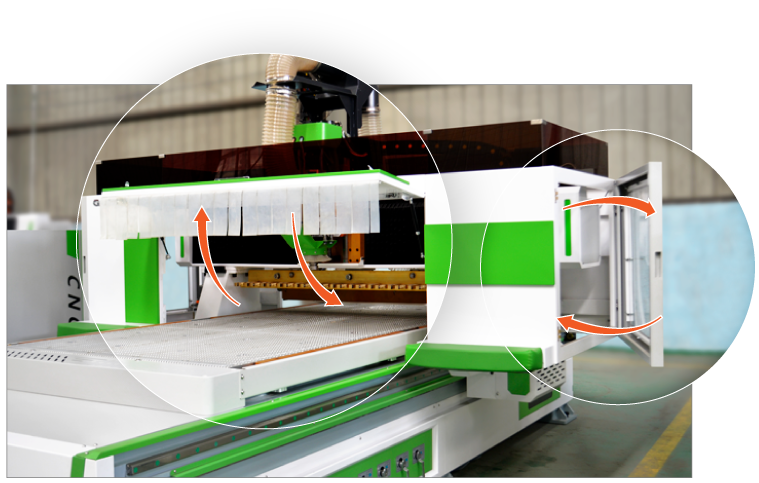 A tampa protetora pode ser aberta por todos os lados