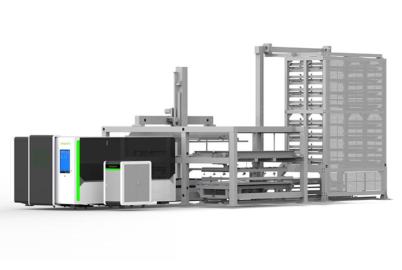 LF-TT carregando e desdendendo a m&aacute;quina de corte a laser de fibra do transstalador (1)