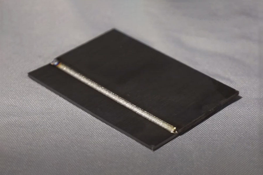 amostra de soldagem a laser