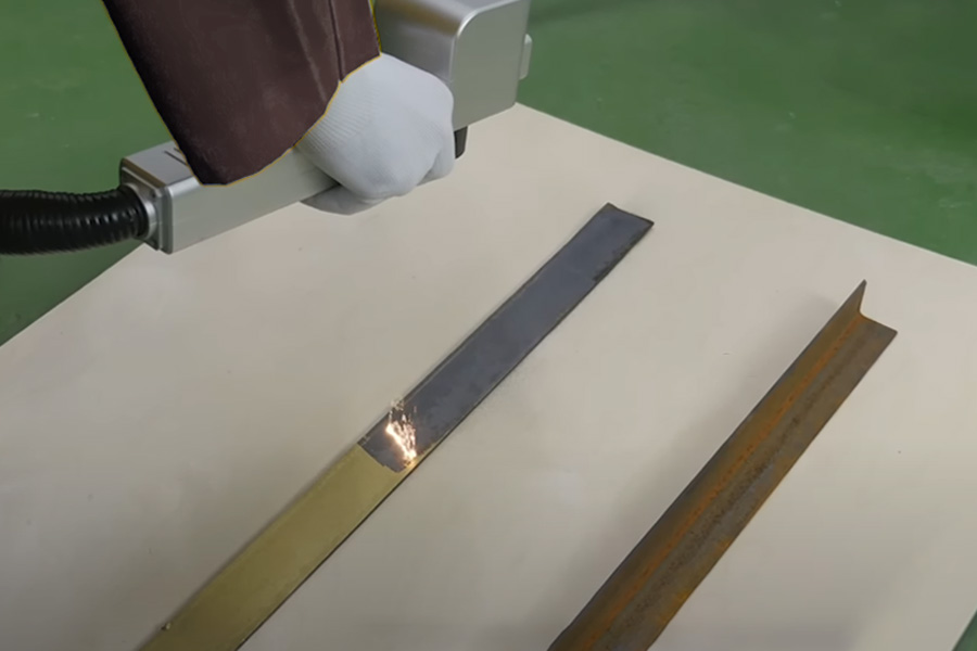 ferrugem para limpeza de pistola a laser