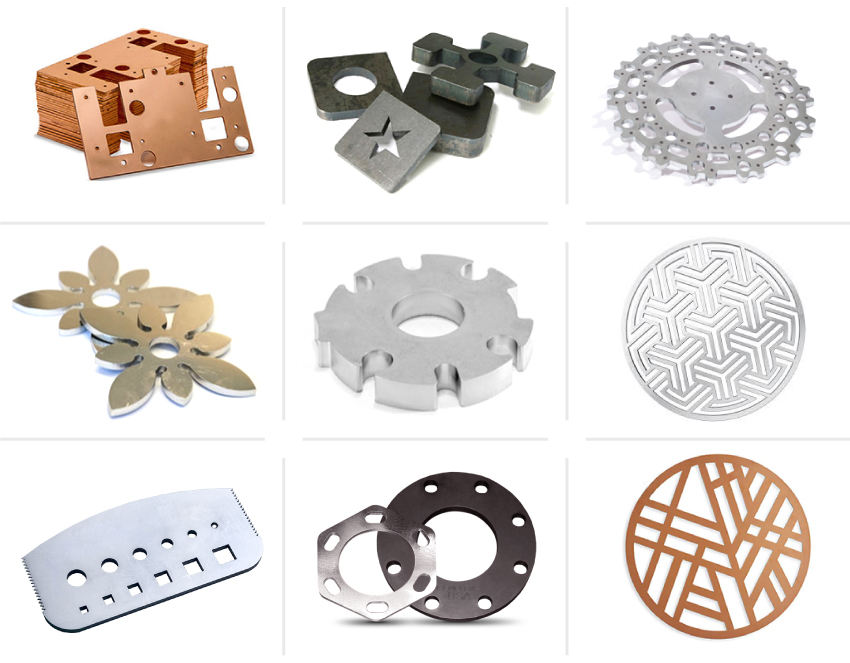 amostra de corte a laser.