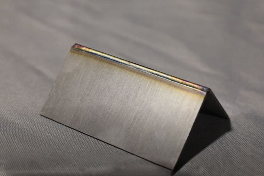 Amostras de soldagem a laser